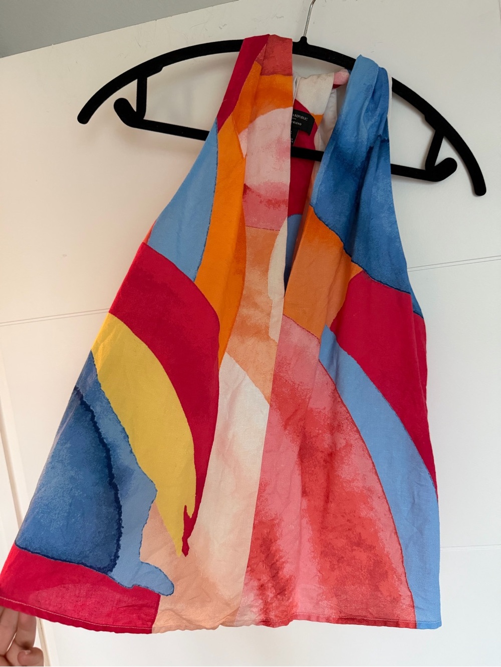 Banana Republic Colorful Abstract Halter - Multicolored